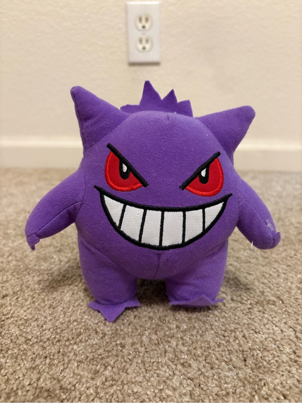 Pokemon Gengar Plush - Purple with Red Eyes